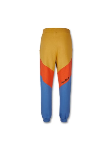 MANITOBER Cut & Sew Jogginghose in Blue/Khaki/Orange