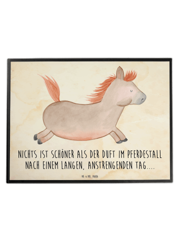 Mr. & Mrs. Panda Schreibunterlage Pferd Springen mit Spruch in Vintage
