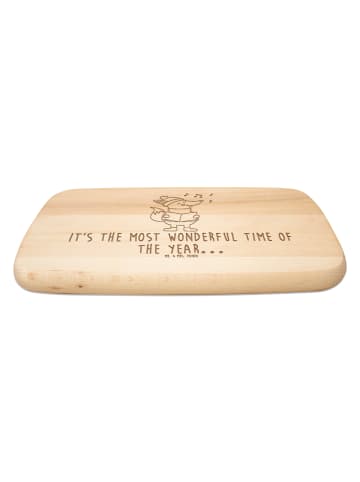 Mr. & Mrs. Panda Frühstücksbrettchen Fuchs Sänger mit Spruch in Transparent