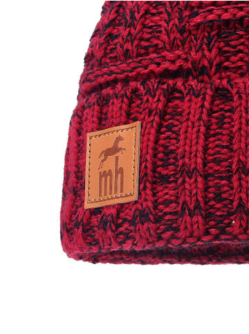mh michael heinen mh michael heinen Wintermütze in schwarzrot