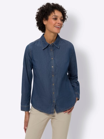 Sieh an! Jeansbluse in blue-stone-washed