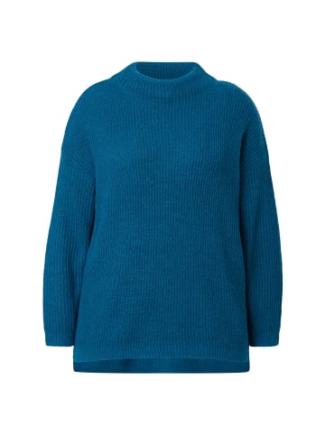 Ulla Popken Oversized-Pullover in petrolblau