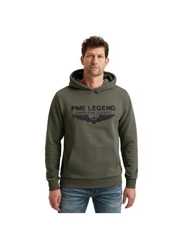 PME Legend Pullover HOODED LOGO CARRIER in Grün