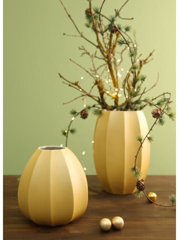 Goebel Vase " Concave " in Champagner