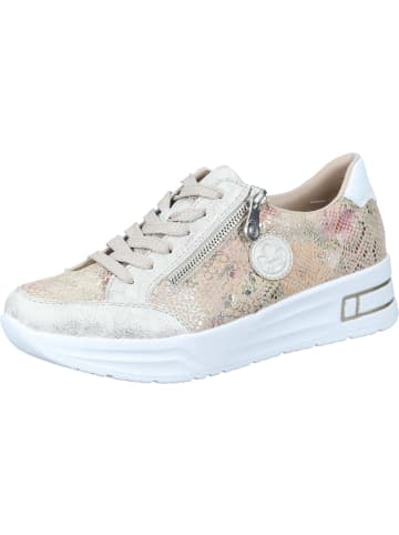 rieker Schnürschuhe in beige-gold/beige-multi/weiss