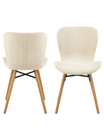 ebuy24 Esszimmerstuhl BatildaA1 Beige 2er Set