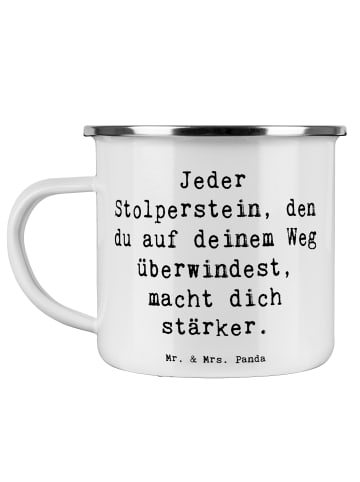 Mr. & Mrs. Panda Pott Spruch Stolpersteine im Alltag meistern mi... in Weiß