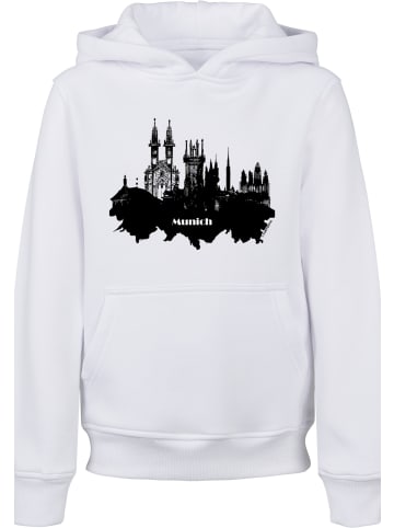 F4NT4STIC Hoodie Cities Collection - Munich skyline in weiß