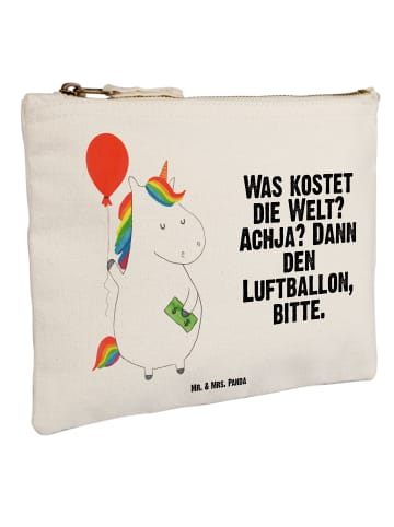 Mr. & Mrs. Panda Waschbeutel Einhorn Luftballon mit Spruch in Weiß