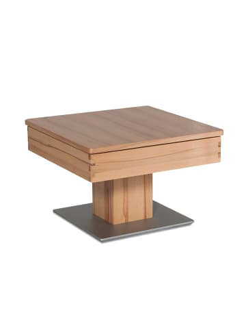 58 aufm Kessel COUCHTISCH Celene 67x67x43 höhenverstellbar;diagonal verschiebbar Kernbuche
