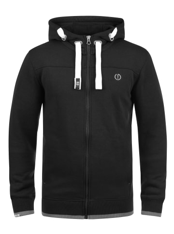 !SOLID Kapuzensweatjacke in schwarz