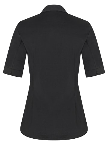 More & More klassische 1/2 Arm Baumwollstretchbluse in black
