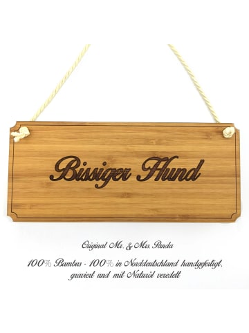 Mr. & Mrs. Panda Hinweisschild Bissiger Hund mit Spruch in Keine Angabe