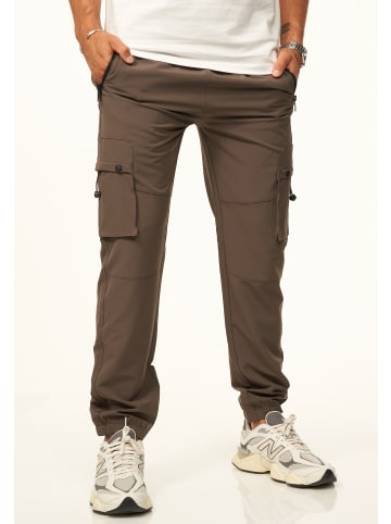 SOULSTAR Cargohose - als Tech-Pants mit Cargo Taschen - Freizeithose in Coffee