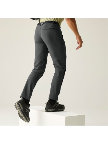 Regatta Zip Off Outdoorhose XERT Stretch Z/O Trousers Kurzgröße in Ash
