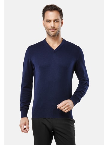 Vincenzo Boretti Pullover tailliert in dunkelblau