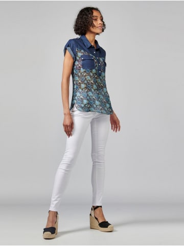 KOROSHI KURZÄRMELBLUSE in blau