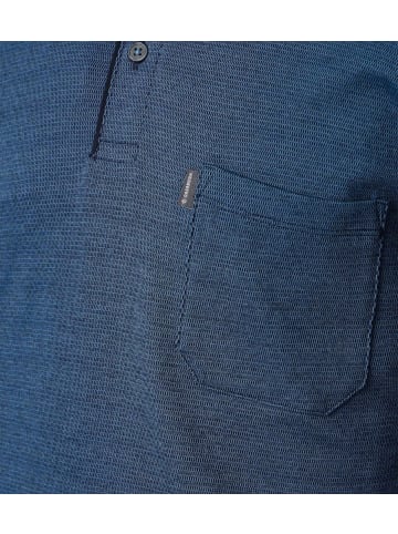 CASAMODA Polo-Shirt Langarm in Blau