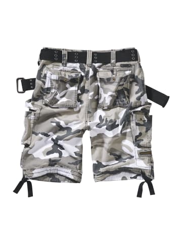 Brandit Cargo Shorts in snowcamo