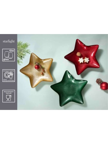 Ritzenhoff & Breker 4er Set Teller Starlight ø 29 cm in Rot
