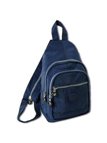 Bag Street Cityrucksack, Freizeitrucksack Nylon blau ca. 21cm breit ca. 35cm hoch