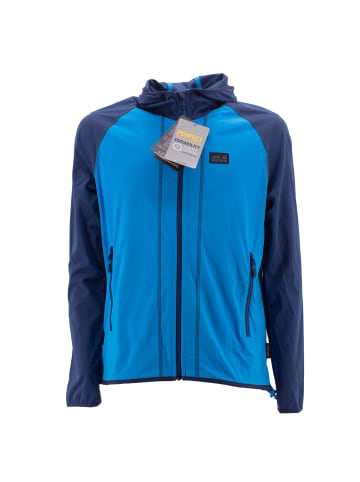 Jack Wolfskin Sweatjacke Hydro Hooded Light in Blau