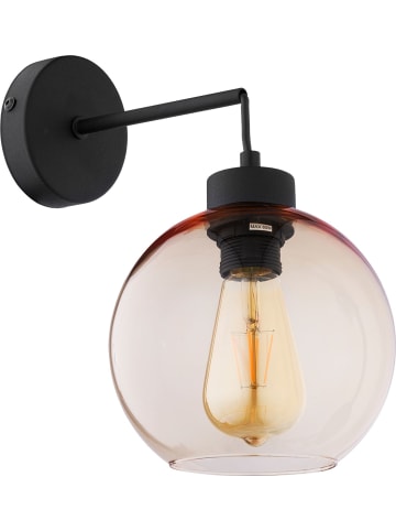 Licht-Erlebnisse Wandlampe in Schwarz Bernstein