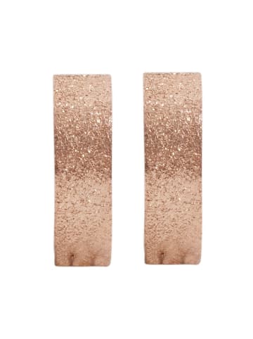 Adeliás Damen Ohrringe – Klappcreole aus Edelstahl in gold