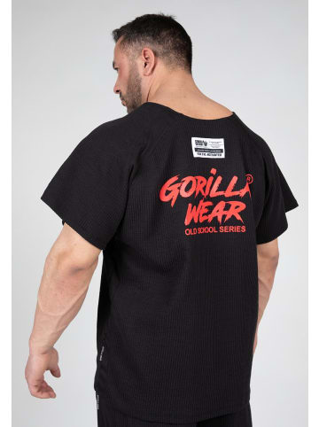Gorilla Wear T-shirt - Augustine old school workout top - Schwarz/Rot
