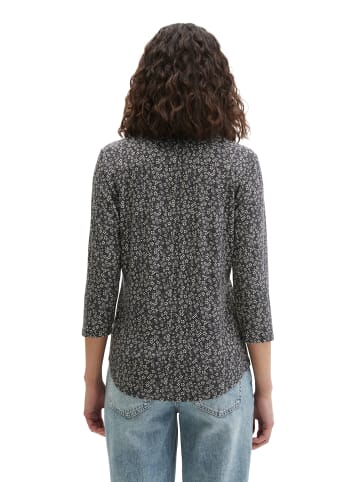 Marc O'Polo Print-Jerseybluse regular in Dark Brown