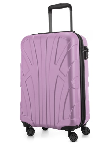 suitline Suitline - leichtes Handgepäck 55x35x20 cm Flugzeug-Trolley Koffer 34 L Bordgepäck in Flieder