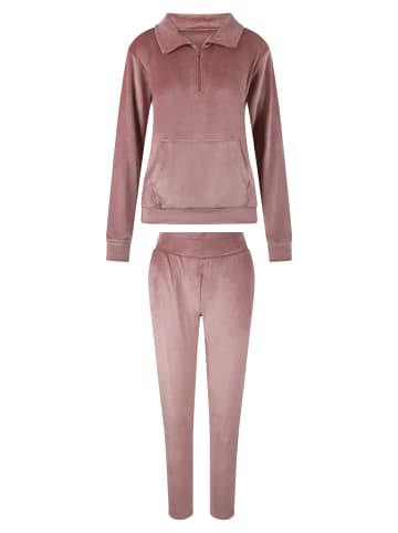 Linga Dore homewear set Velvet in Rose dawn