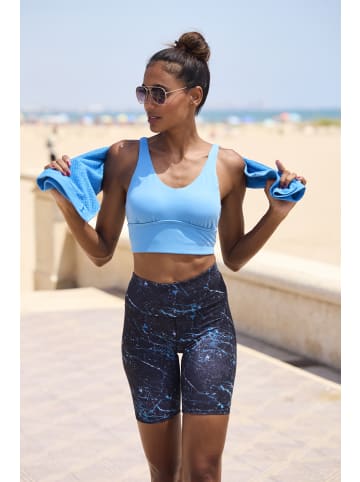 LASCANA ACTIVE Shorts in schwarz, blau