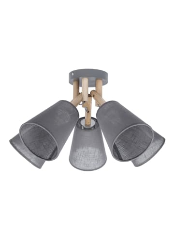 Licht-Erlebnisse Deckenlampe (B)47 x (L)47 x (H)31 cm in Helles Holz Grau