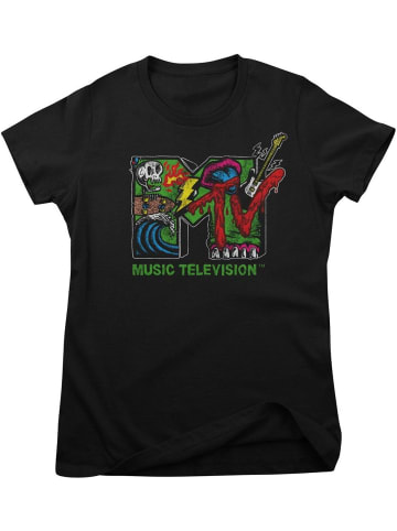 MTV Shirt "MTV Skate & Punk Logo Girly Tee" in Schwarz