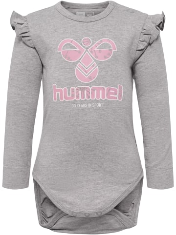 Hummel Hummel Druckknopf Strampler Hmldana Lebensstil Mädchen in GREY MELANGE