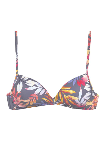 Vivance Triangel-Bikini-Top in grau-bedruckt