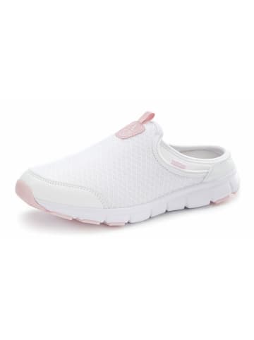 LASCANA Slip-On Sneaker in weiß/rose