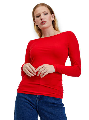 orsay Langarmshirt in Rot