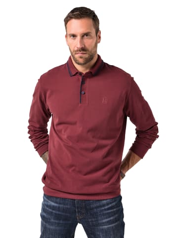 JP1880 Poloshirt in kastanien braun