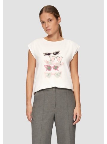 s.Oliver T-Shirt in 02D2_creme