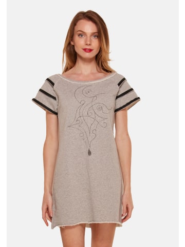 TOOCHE Kleid "Sporty mit Motiv" in grau