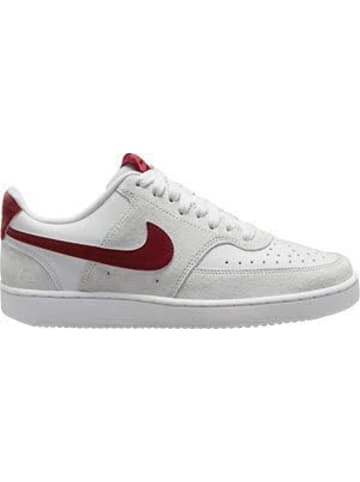 Nike Damen- Schnürschuhe W NIKE COURT VISION LO,WHITE/T in Weiß