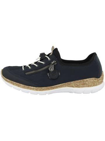 rieker Sneaker low New York-Namur-Softlack-Scuba in blau