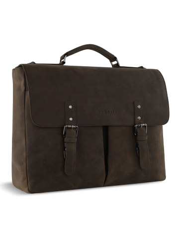 Luca Aktentaschen Messenger Leder 39 cm Laptopfach braun