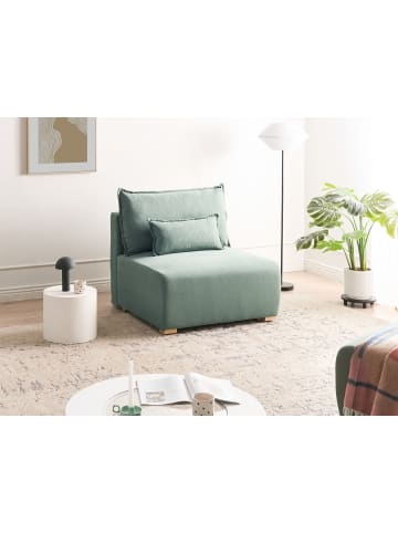 Beliani Sofaelement NERBO in Grün/Braun - (W) 100 x (H) 97 x (L) 106 cm