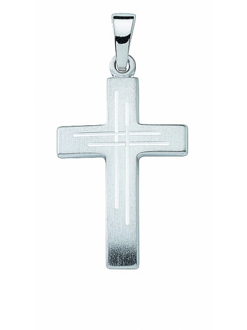 Adeliás 925 Silber Kreuz Anhänger in silber