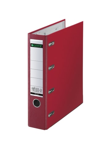Leitz Doppelordner A4 Kunststoff 75mm rot