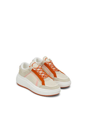 Marc O'Polo Sneaker in offwhite/burnt orange