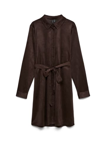 Vero Moda Hemdblusenkleid in Chocolate Torte